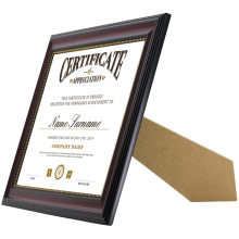 A4 Certificate Mount Degree Wooden for Wall Hanging Tabletop Glass British Display Diploma  Frame